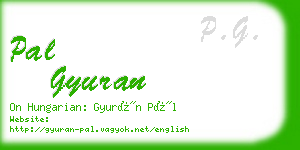 pal gyuran business card